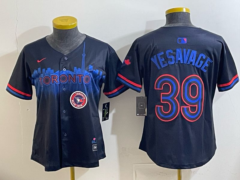 Women 2025 Nike Toronto Blue Jays #39 Yesavage Blue Game MLB Jersey 01->women mlb jersey->Women Jersey